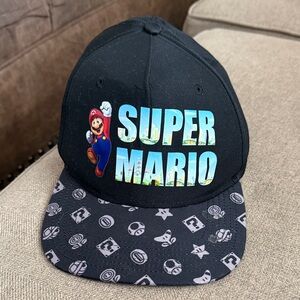 Nintendo Super Mario Kids Hat - Black and Blue